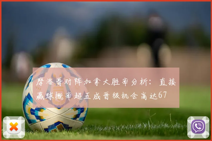 摩洛哥对阵加拿大胜率分析：直接赢球概率超五成晋级机会高达67